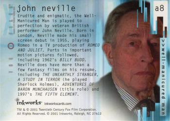 2002 Inkworks X-Files Seasons 6 & 7 - Autographs #A8 John Neville Back