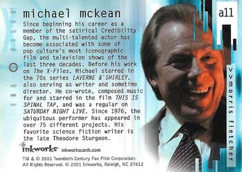 2002 Inkworks X-Files Seasons 6 & 7 - Autographs #A11 Michael McKean Back