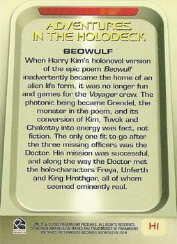 2002 Rittenhouse The Complete Star Trek: Voyager - Adventures in the Holodeck #H1 Beowulf Back