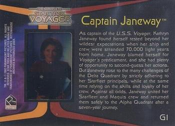 2002 Rittenhouse The Complete Star Trek: Voyager - Voyager Gallery Cels #G1 Captain Janeway Back