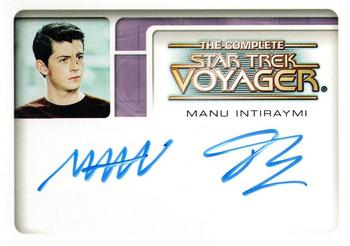 2002 Rittenhouse The Complete Star Trek: Voyager - Autographs #A1 Manu Intiraymi Front