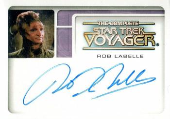 2002 Rittenhouse The Complete Star Trek: Voyager - Autographs #A6 Rob Labelle Front