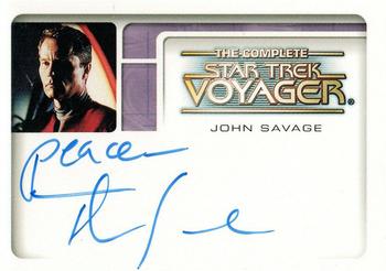 2002 Rittenhouse The Complete Star Trek: Voyager - Autographs #A8 John Savage Front