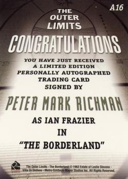 2002 Rittenhouse The Outer Limits Premiere Edition - Autographs #A16 Peter Mark Richman Back