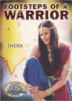 2002 Rittenhouse Xena Beauty & Brawn - Footsteps of a Warrior #FW1 India Front