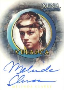 2002 Rittenhouse Xena Beauty & Brawn - Autographs #A23 Melinda Clarke Front