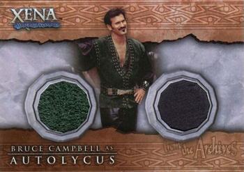 2002 Rittenhouse Xena Beauty & Brawn - From the Archives Dual Costume Cards #DC1 Autolycus Front
