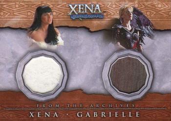 2002 Rittenhouse Xena Beauty & Brawn - From the Archives Dual Costume Cards #DC4 Xena / Renee O'Connor Front