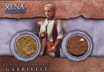 2002 Rittenhouse Xena Beauty & Brawn - From the Archives Dual Costume Cards #DC7 Gabrielle Front
