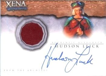 2002 Rittenhouse Xena Beauty & Brawn - From the Archives Autographed Costume Cards #AC2 Hudson Leick Front