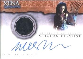 2002 Rittenhouse Xena Beauty & Brawn - From the Archives Autographed Costume Cards #AC3 Meighan Desmond Front