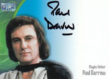 2002 Strictly Ink Doctor Who The Definitive Series 3 - Autographs #AU8 Paul Darrow Front