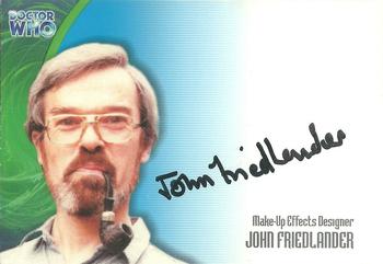 2002 Strictly Ink Doctor Who The Definitive Series 3 - Autographs #AU19 John Friedlander Front