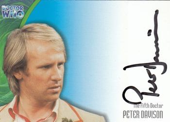 2002 Strictly Ink Doctor Who The Definitive Series 3 - Autographs #AU20 Peter Davison Front