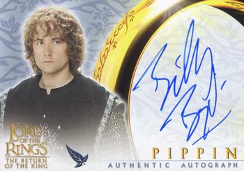2003 Topps Lord of the Rings: The Return of the King - Autographs #NNO Billy Boyd Front