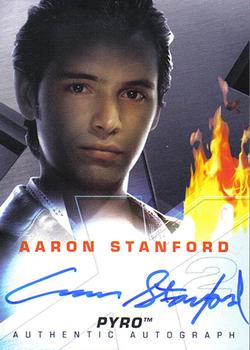 2003 Topps X2: X-Men United - Autographs #NNO Aaron Stanford Front