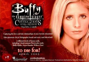 2003 Inkworks Buffy Connections - Promos #P-i Angel / Buffy Back