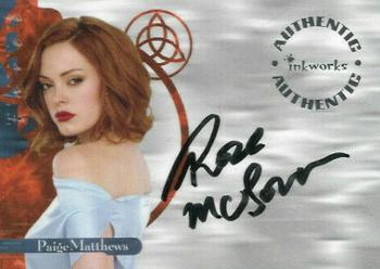 2003 Inkworks Charmed Power of Three - Autographs #A8 Rose McGowan Front