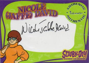 2003 Inkworks Scooby-Doo Mysteries & Monsters - Autographs #A5 Nicole Jaffe Front