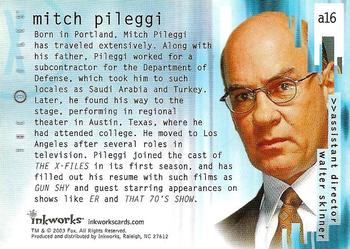 2003 Inkworks X-Files Season 9 - Autographs #A16 Mitch Pileggi Back