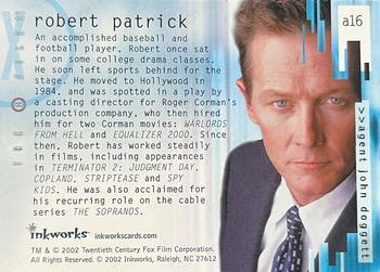 2003 Inkworks X-Files Season 9 - Autographs #A16 Robert Patrick Back