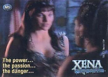 2003 Rittenhouse The Quotable Xena: Warrior Princess  - Xena In Motion #M5 The Power... the passion... the danger... Front