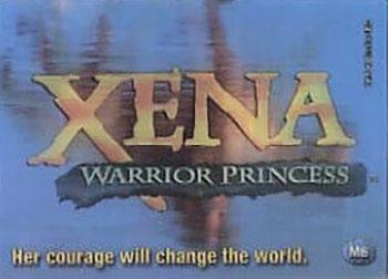 2003 Rittenhouse The Quotable Xena: Warrior Princess  - Xena In Motion #M6 Her courage will change the world. Front