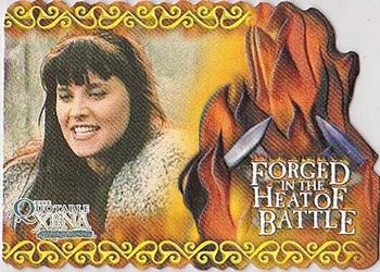 2003 Rittenhouse The Quotable Xena: Warrior Princess  - Forged in the Heat of Battle Die Cut #F1 