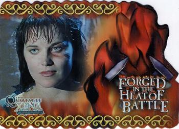 2003 Rittenhouse The Quotable Xena: Warrior Princess  - Forged in the Heat of Battle Die Cut #F5 