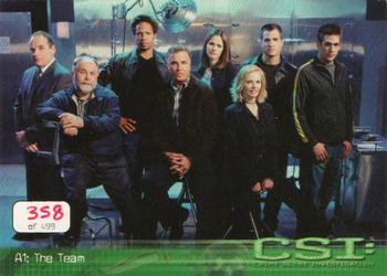 2003 Strictly Ink CSI Series 1 - Preview Set A #A1 The Team Front