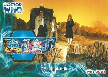 2003 Strictly Ink Doctor Who 40th Anniversary - Merchandise Over 40 Years Gold-Foil Set #F3 1979 - City of Death Front