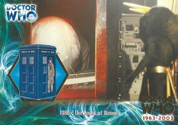 2003 Strictly Ink Doctor Who 40th Anniversary - Merchandise Over 40 Years Gold-Foil Set #F4 1980 - The Horns of Nimon Front