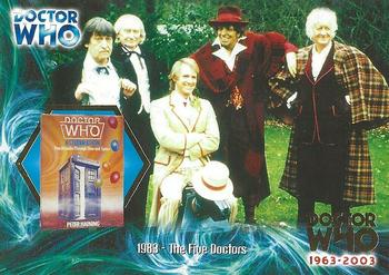2003 Strictly Ink Doctor Who 40th Anniversary - Merchandise Over 40 Years Gold-Foil Set #F7 1983 - The Five Doctors Front