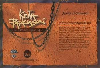 1996 FPG Keith Parkinson Colossal #33 Scions of Shannara Back