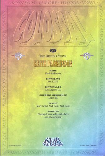 1995 FPG Colossal I #31 The Druid's Stone Back