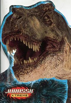 2001 Inkworks Jurassic Park III 3D - Jurassic Xtreme Die Cut #JE2 Tyrannosaurus Rex biggest? Front