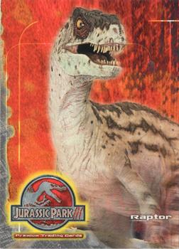 2001 Inkworks Jurassic Park III 3D - Promos #JP3-3 Velociraptor Front