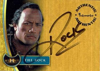 2001 Inkworks The Mummy Returns - Autographs #A7 The Rock Front
