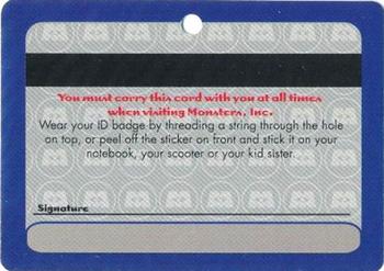 2001 Topps Monsters, Inc. - Badge Stickers #NNO James P. Sullivan Back