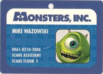 2001 Topps Monsters, Inc. - Badge Stickers #NNO Mike Wazowski Front