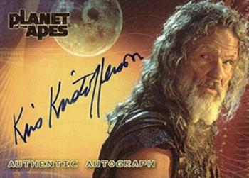2001 Topps Planet of the Apes - Autographs #NNO Kris Kristofferson Front