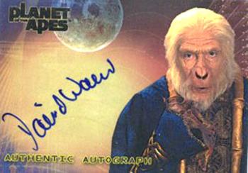 2001 Topps Planet of the Apes - Autographs #NNO David Warner Front