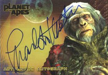 2001 Topps Planet of the Apes - Autographs #NNO Charlton Heston Front