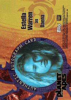 2001 Topps Planet of the Apes - Autographs #NNO Estella Warren Back