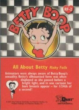 2001 Dart Betty Boop - All About Betty Risky Foils #RF-2 It's A Wrap Back