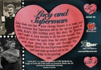 2001 Dart I Love Lucy 50th Anniversary - Classic Moments #CM4 Lucy and Superman Back