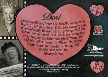 2001 Dart I Love Lucy 50th Anniversary - Ricardos/Mertzes Character #C2 Desi Back
