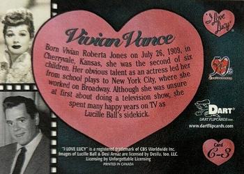 2001 Dart I Love Lucy 50th Anniversary - Ricardos/Mertzes Character #C3 Vivian Vance Back