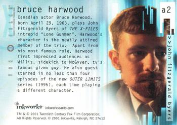 2001 Inkworks X-Files Seasons 4 & 5 - Autographs #A2 Bruce Harwood Back