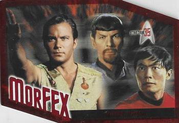 2001 Rittenhouse Star Trek 35th Anniversary HoloFEX - MorFEX Costume Changes #M6 Captain Kirk / Spock / Hikaru Sulu Front